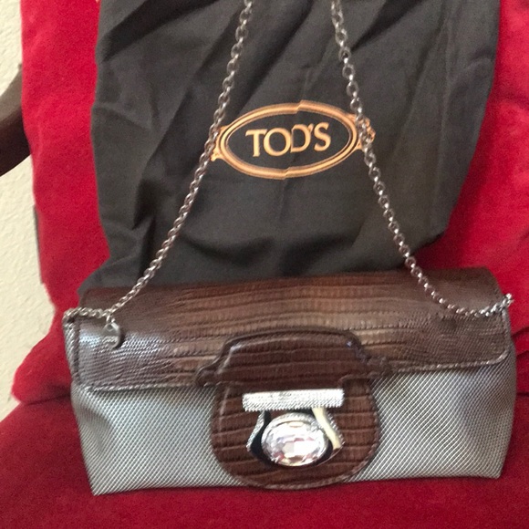TODS crystal sneak trim small bag - Picture 1 of 6